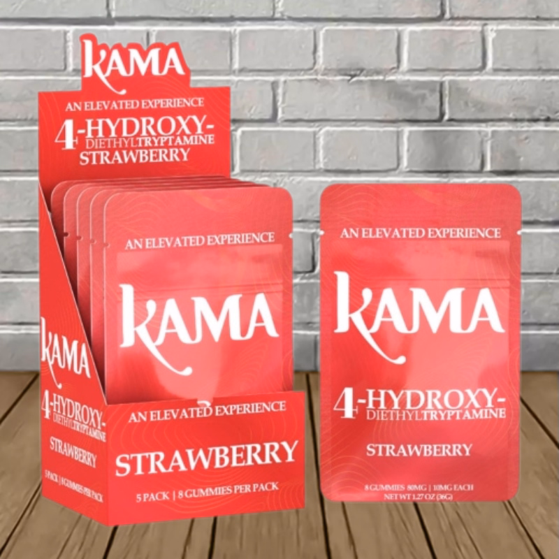 KAMA 4-Hydroxy Mushroom Gummies – Blue Razz (8ct | 80mg) - Image 2